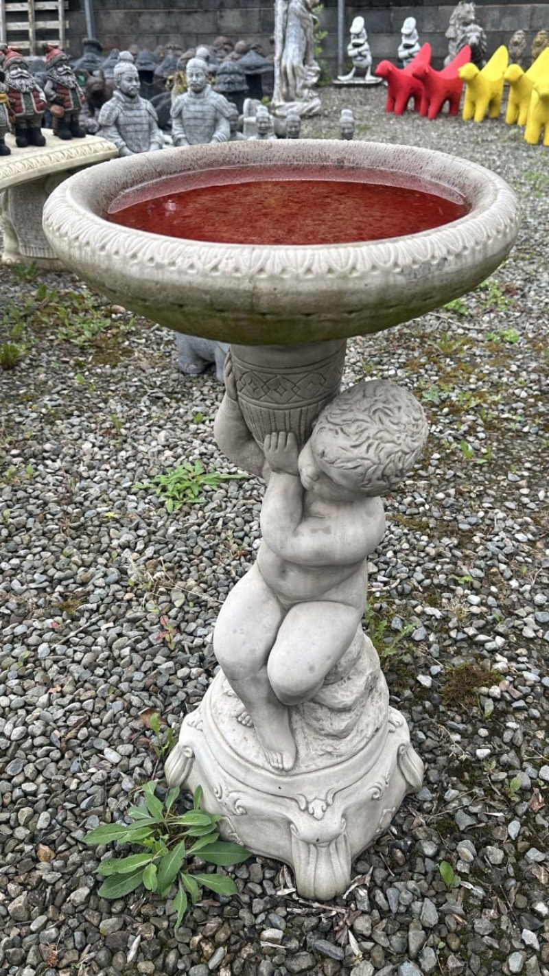 Sherab Boy Bird Bath